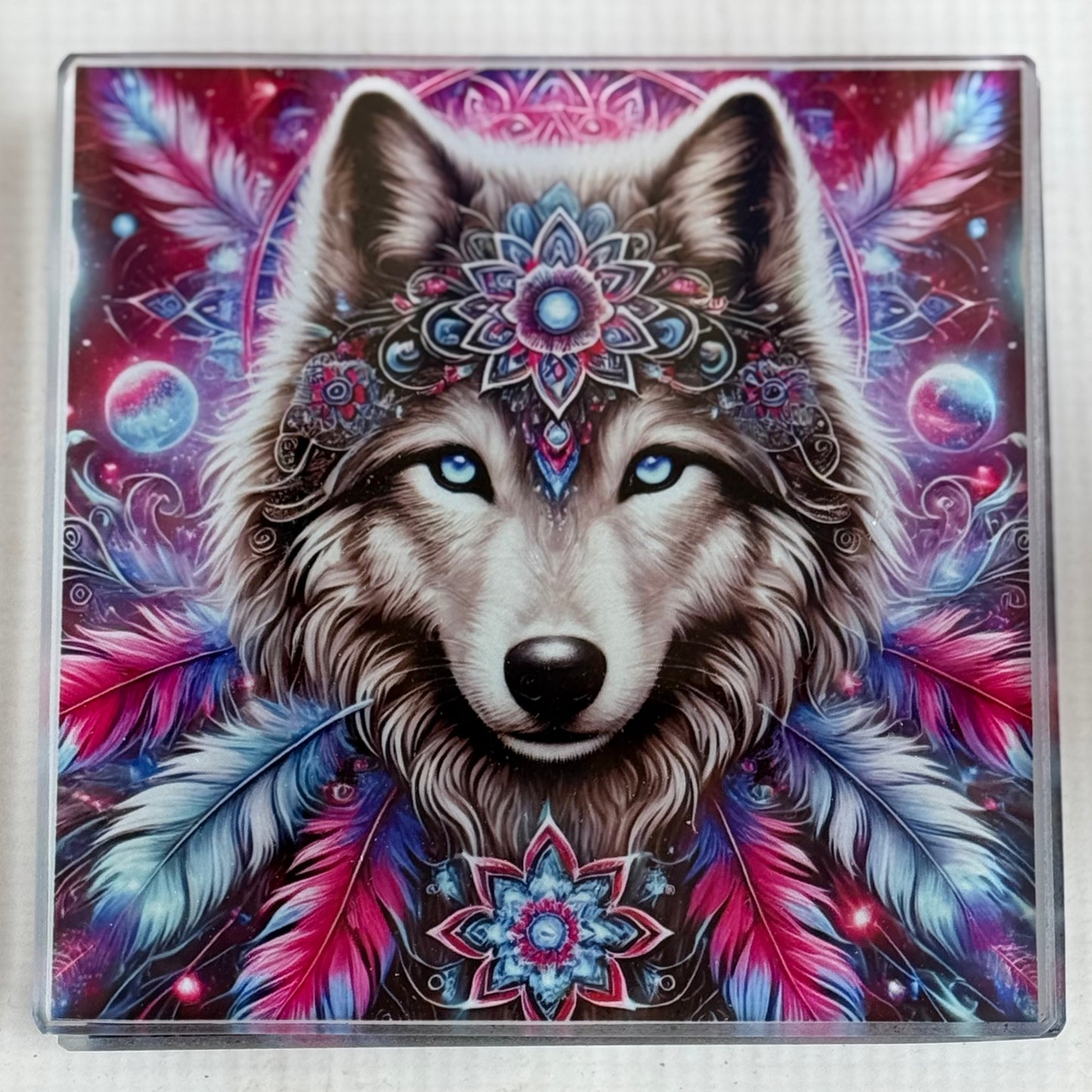 Wolf Glass Coaster