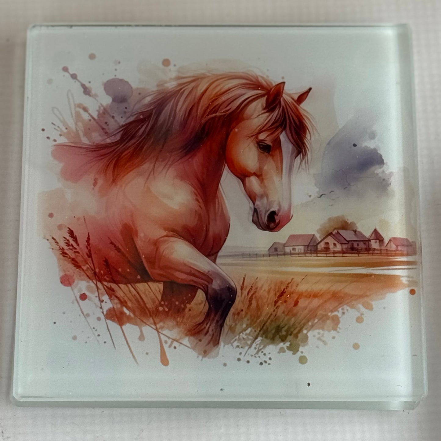 Horse Glass Coaster