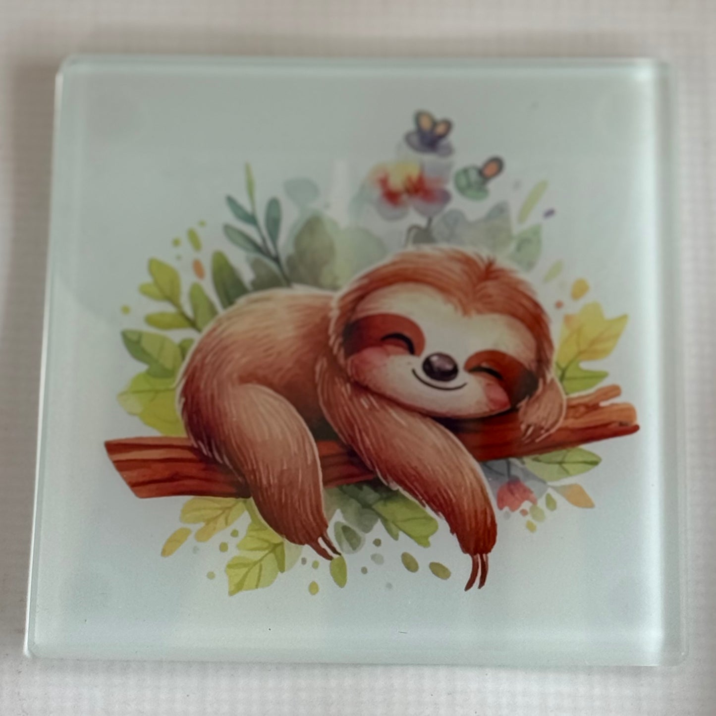 Sloth Glass Coaster